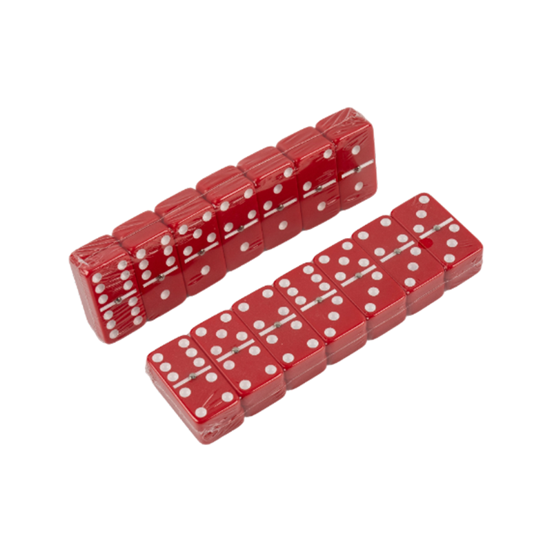 Asztali puzzle piros dominó készlet